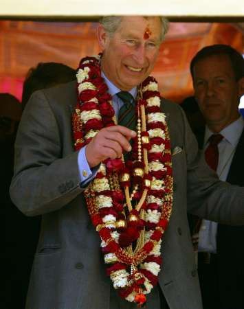 Princ Charles na návštěvě Indie