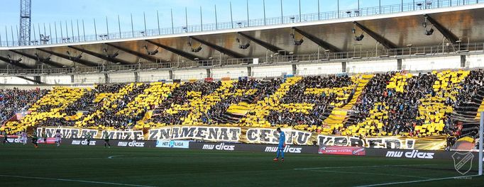 Baník - Plzeň, HET liga, choreo