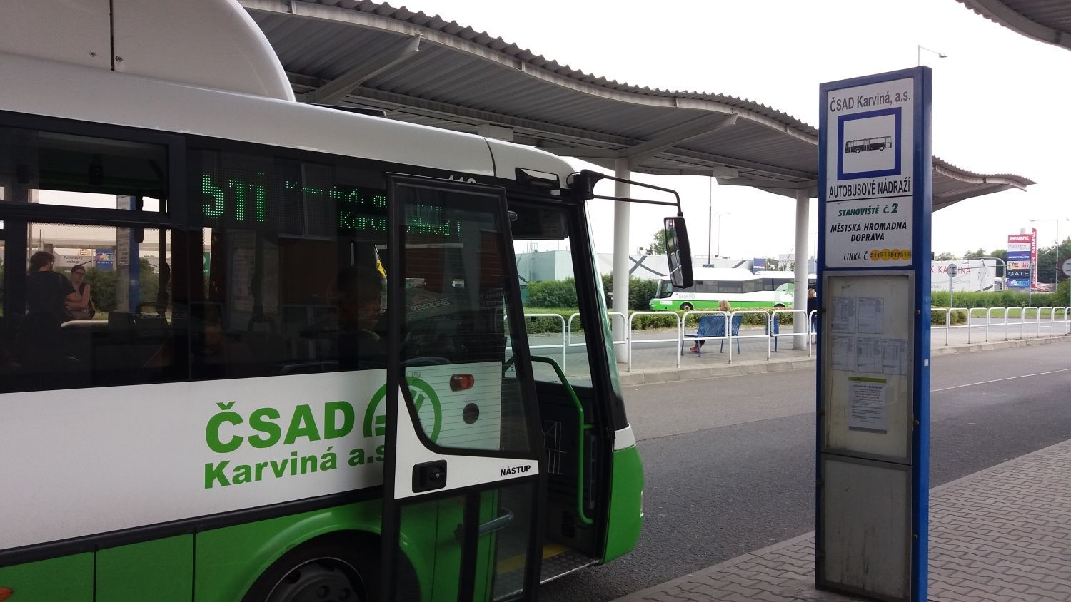 Autobusová zastávka, MHD, ČSAD Karviná