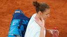 Tennis - French Open - Roland Garros, Paris, France - October 1, 2020  Czech Republic's Karolina Pliskova walks off after losing her second round match Latvia's Jelena Os