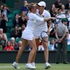 Wimbledon, finále čtyřhry: Květa Peschkeová, Katarina Srebotniková