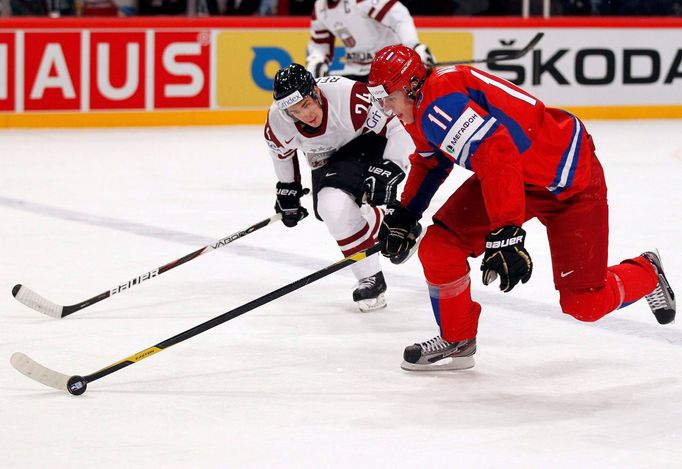 MS v hokeji 2012: Lotyšsko - Rusko (Malkin, Redlihs)