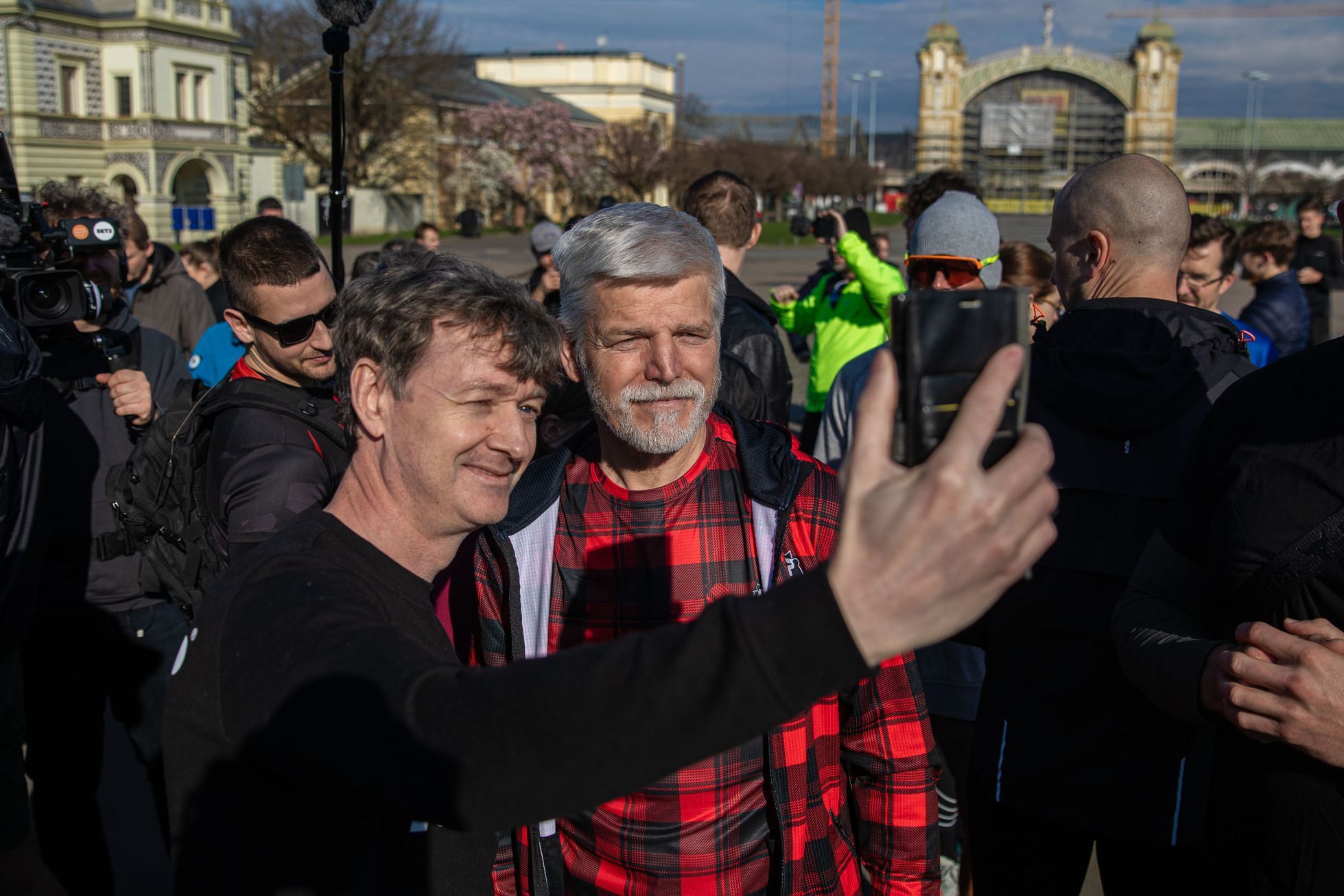 Prezident Petr Pavel a běh ve Stromovce s lidmi, platforma Impakt