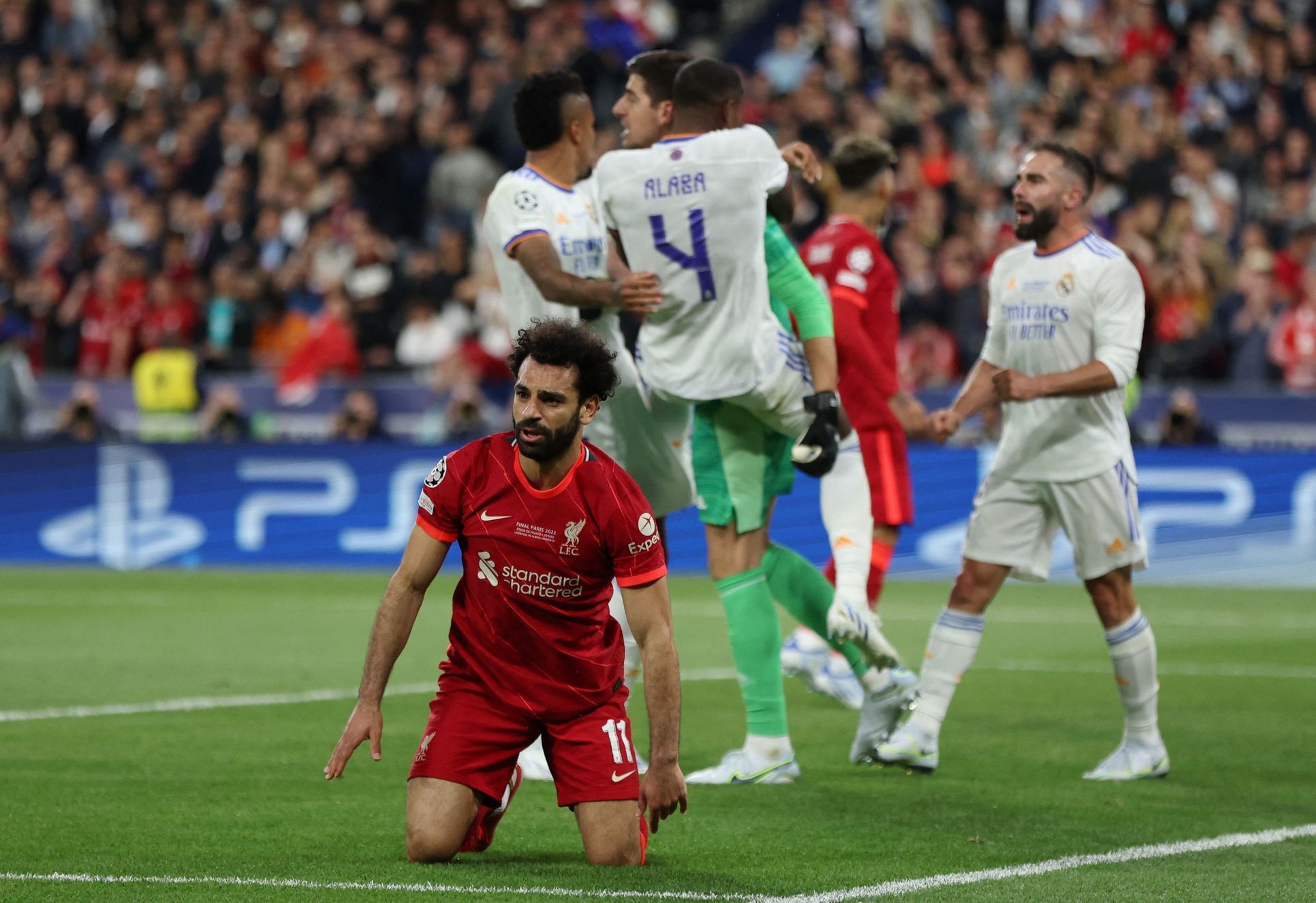 Real - Liverpool, Finále Ligy mistrů 2022 (Salah)