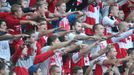 SL, Slavia-Sparta: fanoušci Slavie