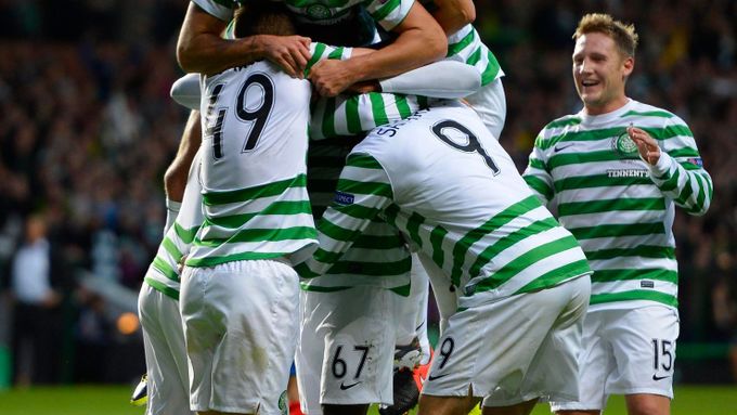 Radost fotbalistů Celticu Glasgow.