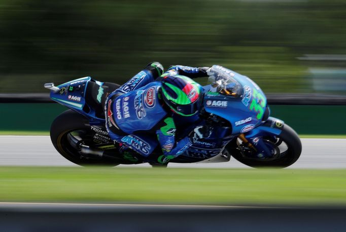 Enea Bastianini při Grand Prix České republiky třídy Moto2 v Brně 2020