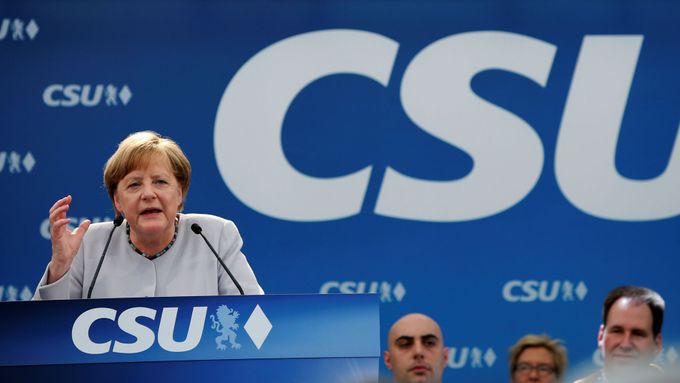 Německá kancléřka Angela Merkelová v Mnichově.