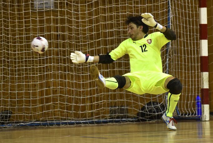 Český futsalový brankář Libor Gerčák.