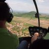 Let vrtulníkem Robinson R44 kolem hory Říp
