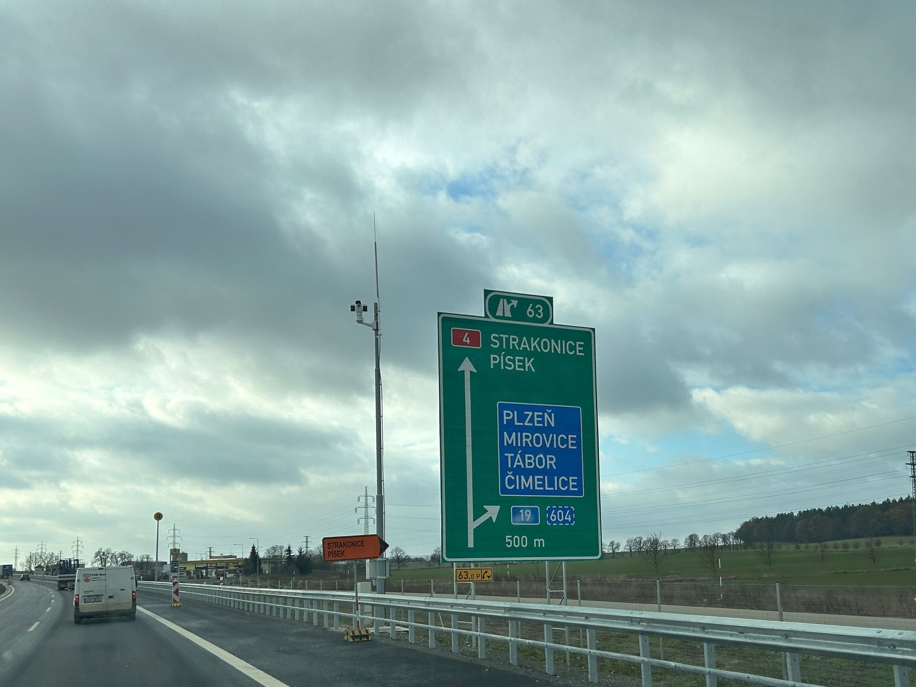 Dálnice D4, kamery