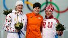 Soči 2014, rychlobruslení 3000m Ž: Martina Sáblíková, Irene Wustová a Olga Grafová