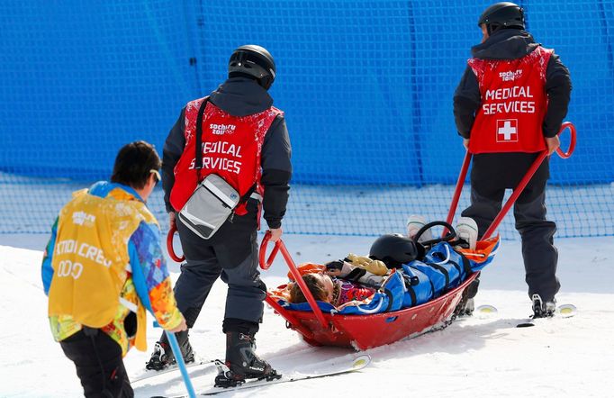 Soči 2014, snowboardcross: zraněná Jacqueline Hernandezová z USA