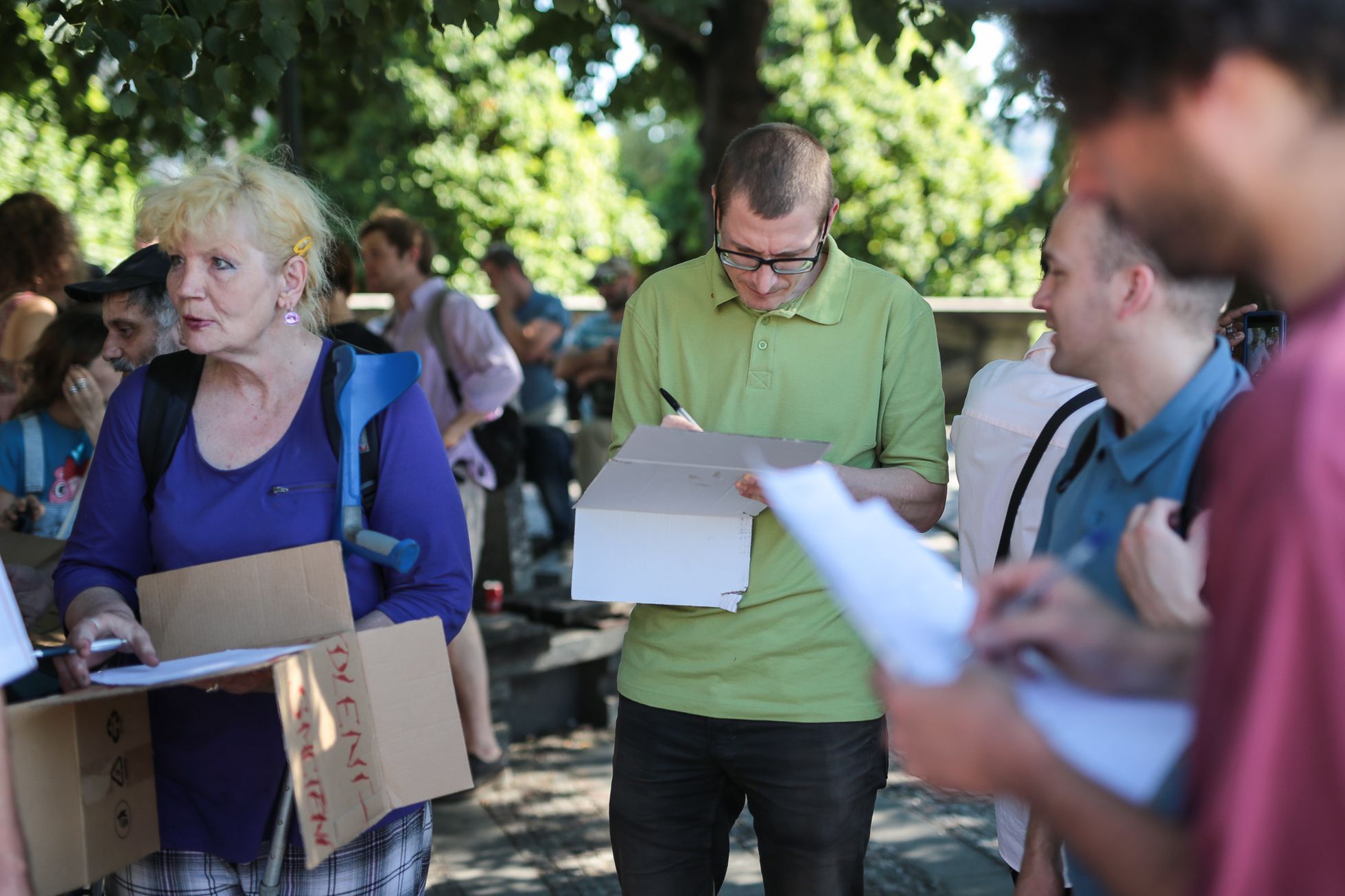 Demonstrace za zákon o sociálním bydlení, Praha