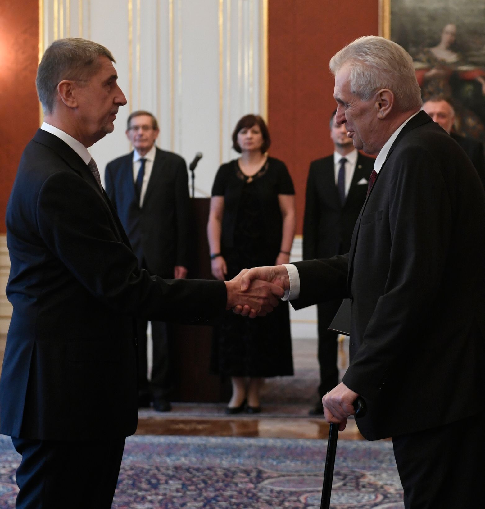 Miloš Zeman Andrej Babiš první jmenování premiérem prosinec 2017