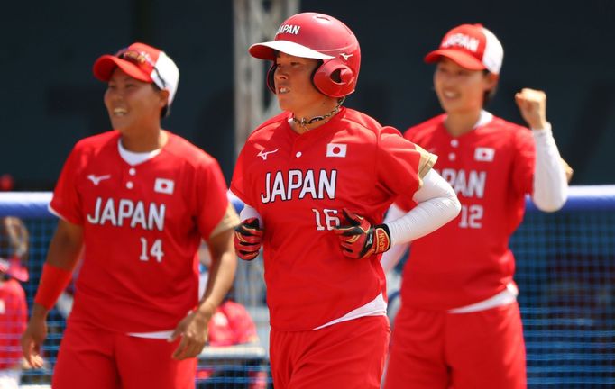 Softbal na olympiádě v Tokiu: Japonsko vs. Austrálie