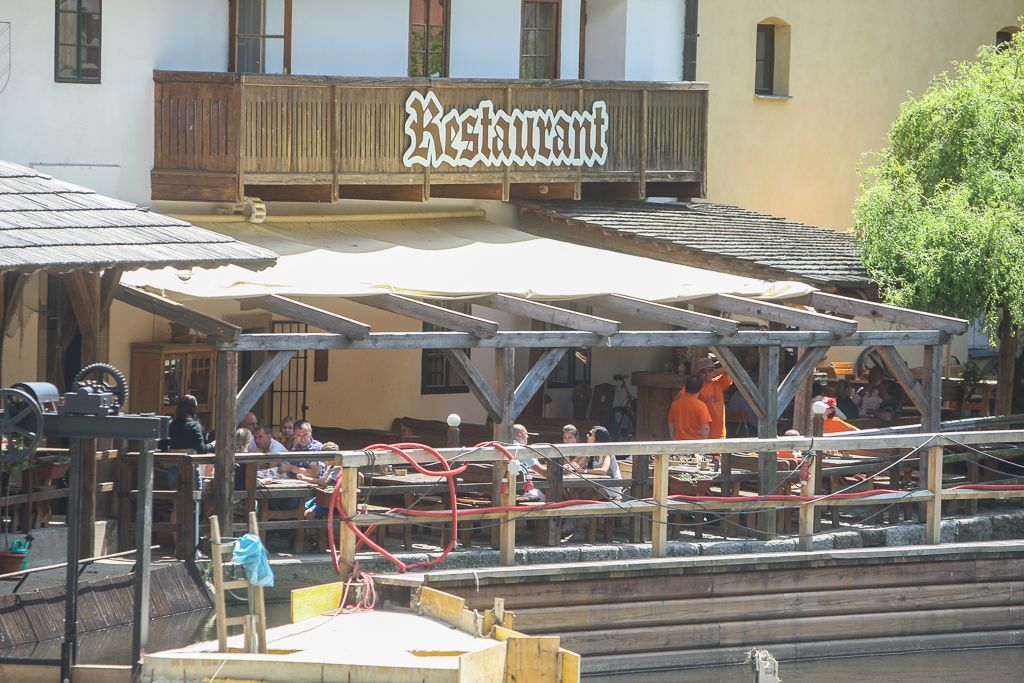 Český Krumlov po povodních