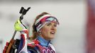 Soči 2014, biatlon Ž: Kaisa Leena Mäkäräinenová a Gabriela Soukalová