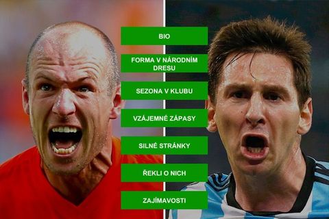 Duel smrtících levaček. Robben vs. Messi