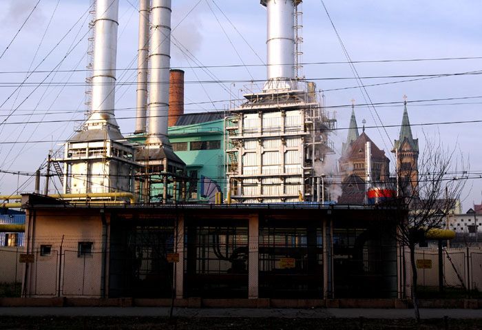 Elektrárna téměř v centru města