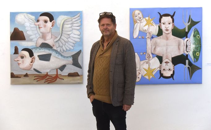 Malíř Helgi Fridjónsson.