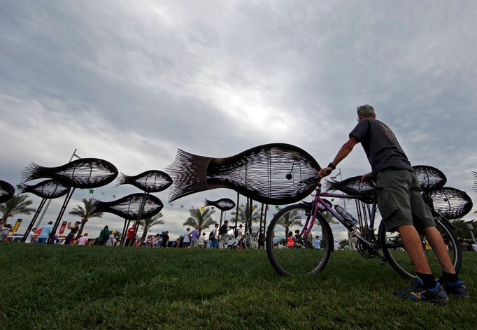 Tour de France 2013: skulptura "Le Banc de Poissons"