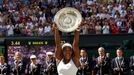 Serena Williamsová ve finále Wimbledonu 2015