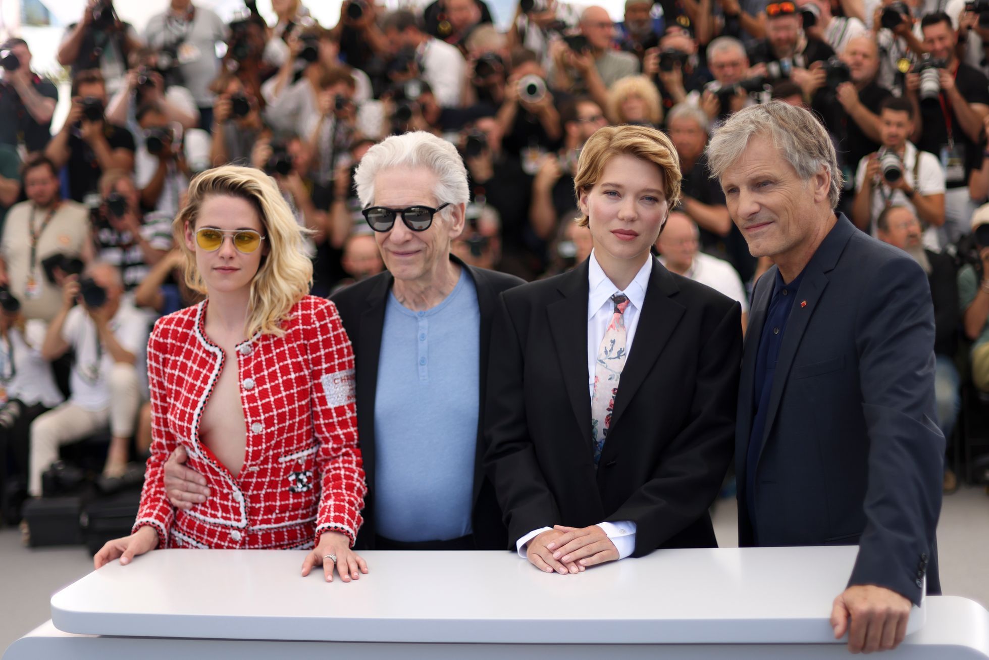 David Cronenberg, Léa Seydoux, Kristen Stewart, Viggo Mortensen, Cannes, 2022