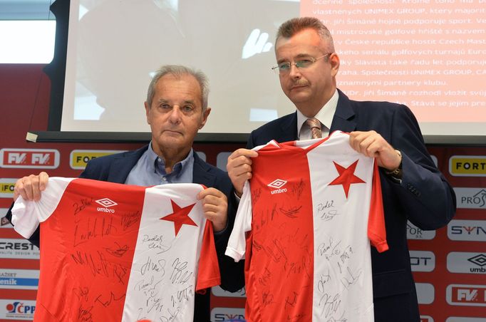 SK Slavia: Jiří Šimáne a Jaroslav Tvrdík