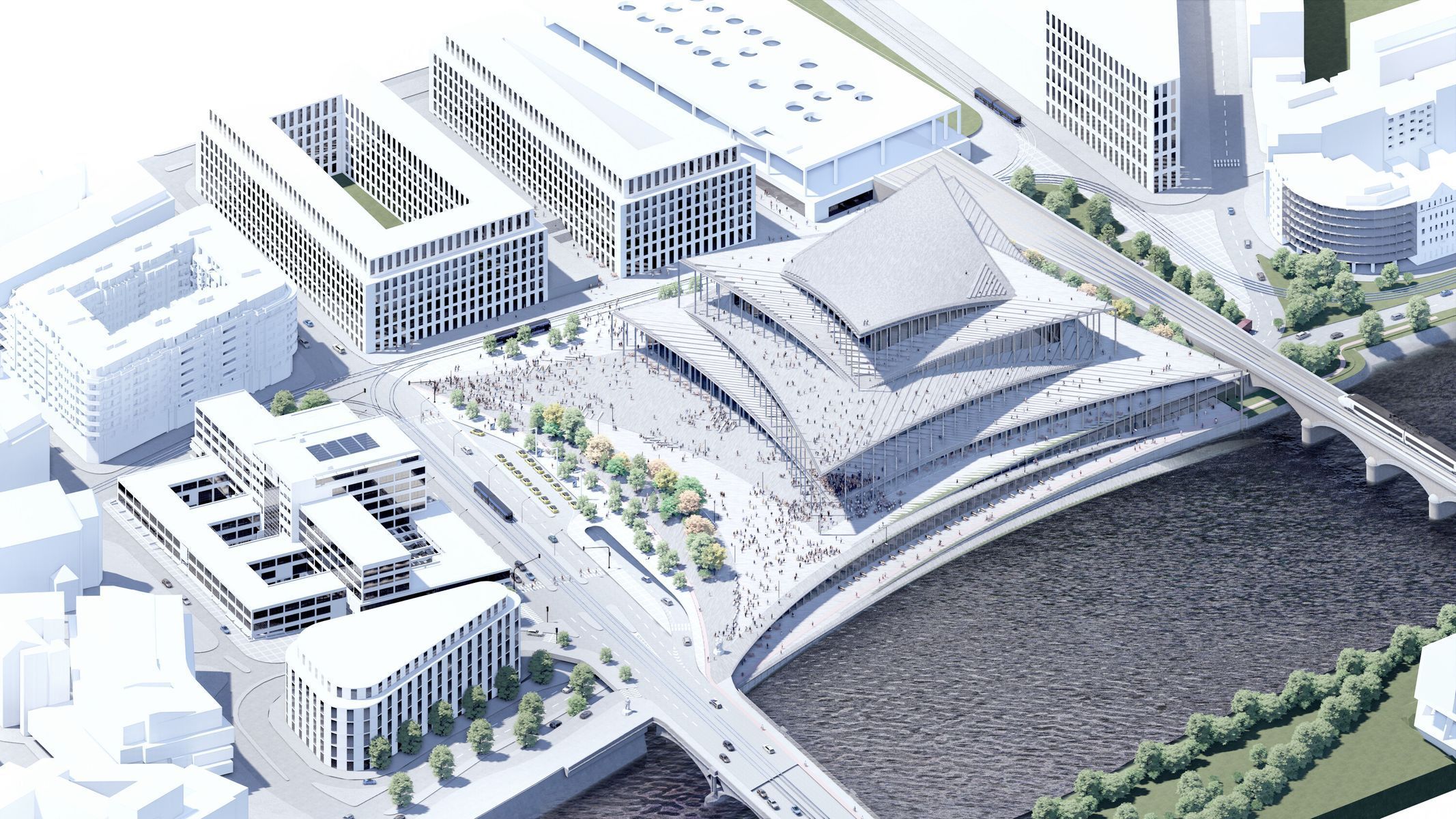 1. Místo: Bjarke Ingels Group, vítězný návrh