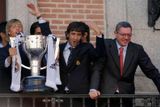 Oslava titulu v Madridu.
