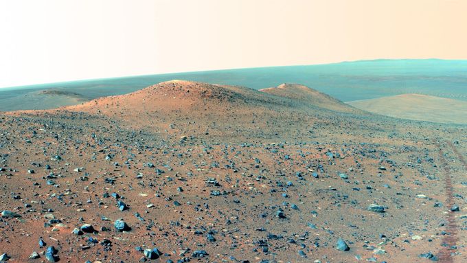 Povrch Marsu, ilustrační foto.