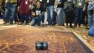 A Sphero 2B by Orbotix is demonstrated during &quot;CES Unveiled,&quot; a media preview event to the annual Consumer Electronics Show (CES), in Las Vegas, Nevada, January