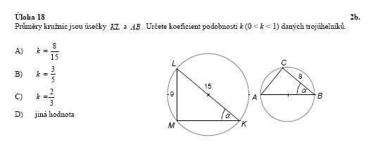 Matematika - vyšší úroveň - úloha 18