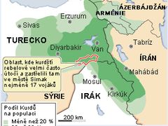 Kurdské osídlení.