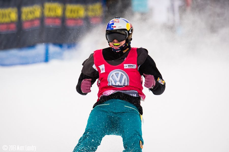 Eva Samková vyhrála snowboardcross v Blue Mountain