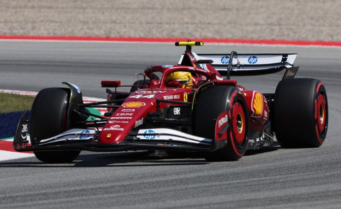 Lewis Hamilton, Ferrari v kvalifikaci na VC Španělska F1 2025