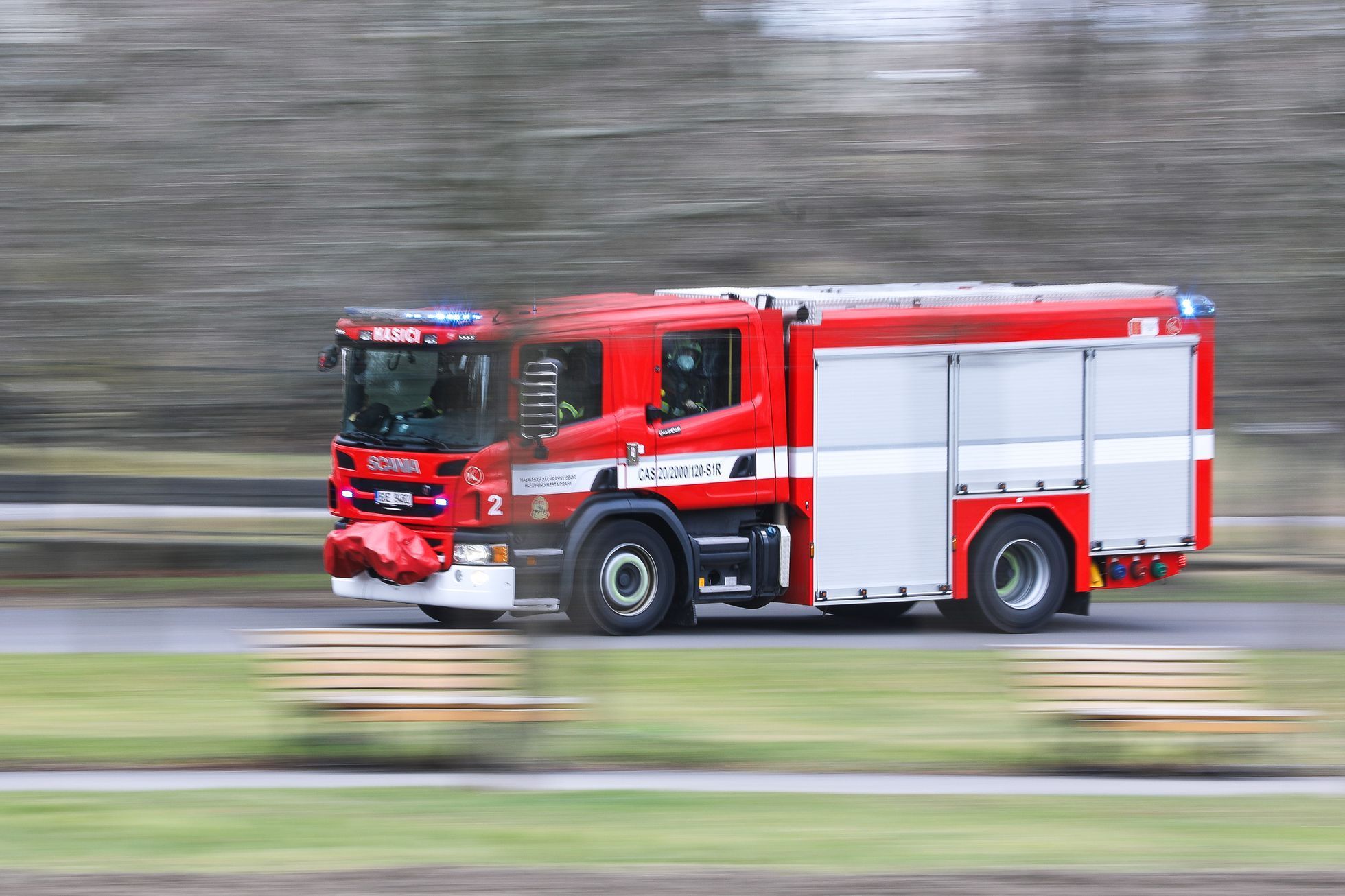 Hasičské cvičení Staroměstská radnice, orloj, Petřín, hasiči, požární cvičení, hasičský záchranný sbor, požár, evakuace