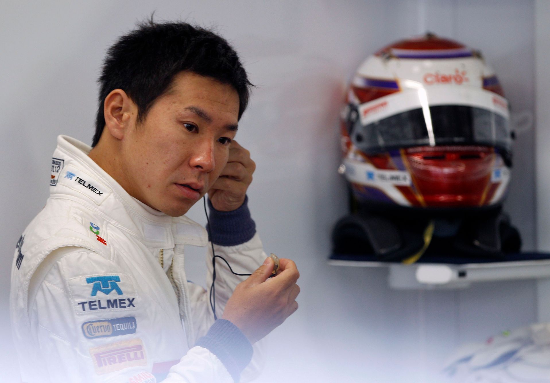 Kamui Kobajaši při testování v Mugellu