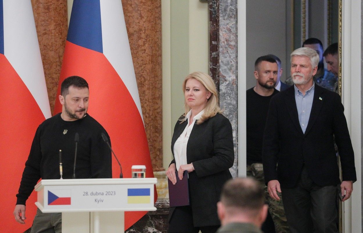 petr pavel zuzana čaputová volodymyr zelenskyj prezident ukrajina česko slovensko