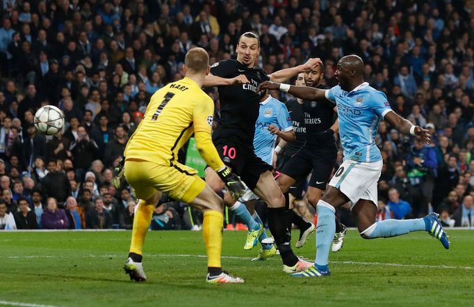 PSG's Zlatan Ibrahimovic scores a goal which is later disallowed