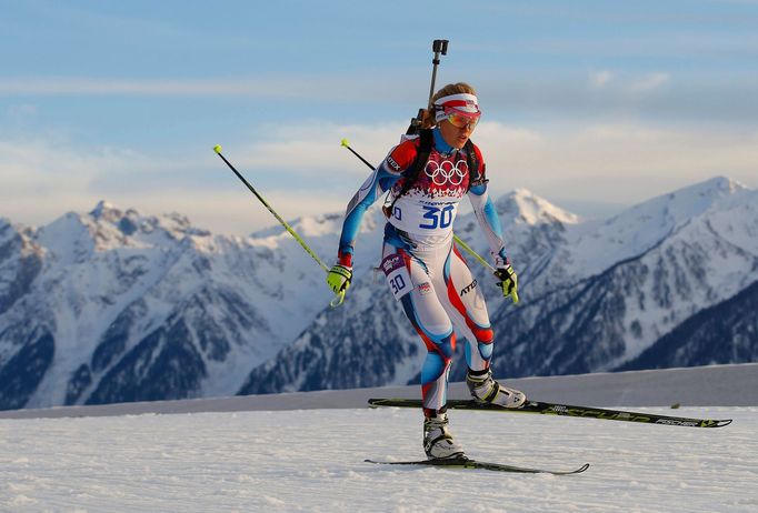 Soči 2014, biatlon, 15 km Ž: Gabriela Soukalová