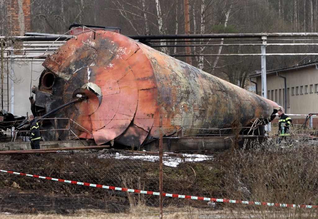 Exploze skladu benzinu v České Lípě