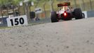 Red Bull Formula One driver Daniil Kvyat of Russia drives during the Chinese Grand Prix.