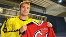 Rostislav Olesz s dresem New Jersey Devils