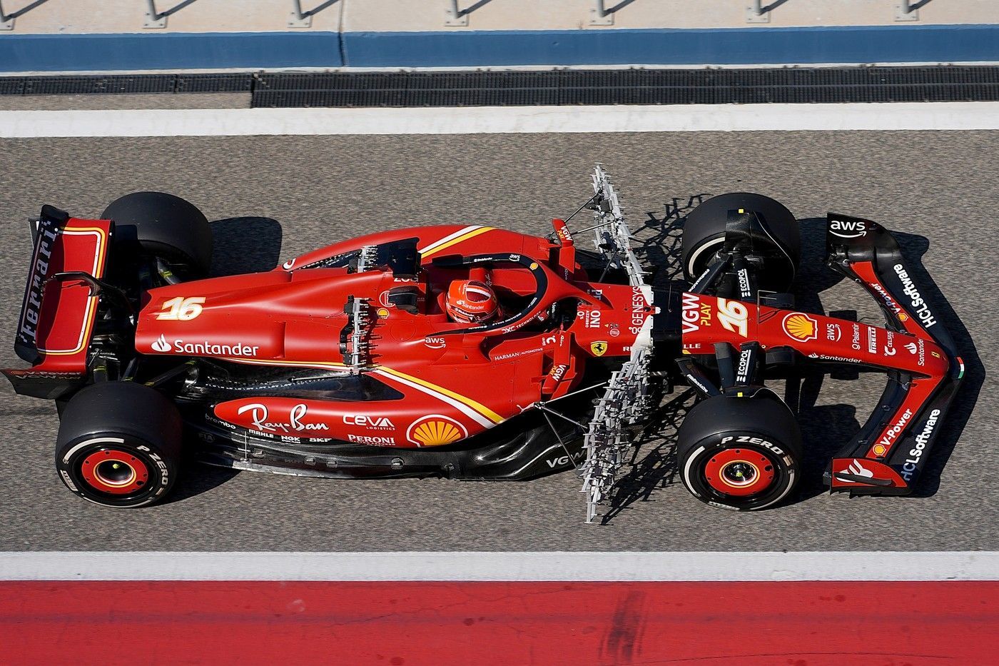 Testy F1 2024, Sáchir: Charles Leclerc, Ferrari