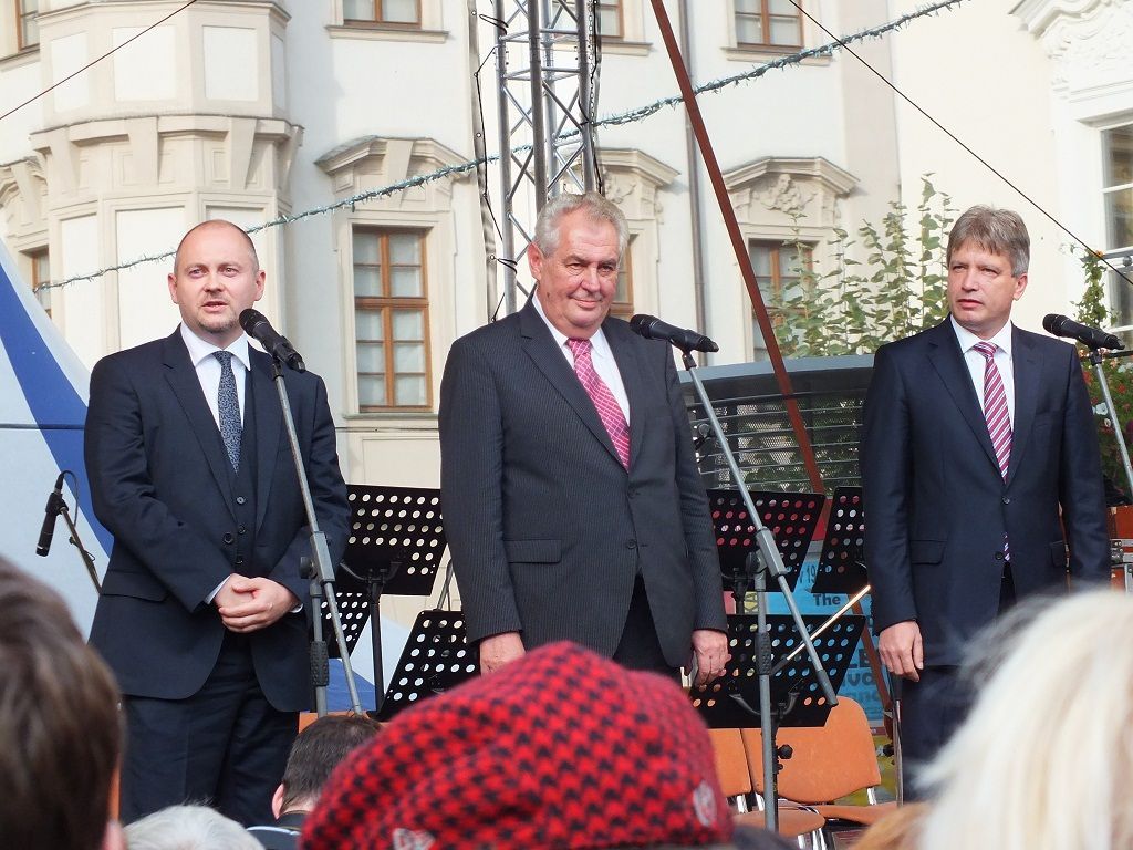 Návštěva Miloše Zemana v Brně