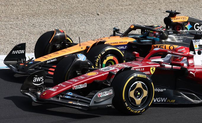 Oscar Piastri, McLaren a Charles Leclerc, Ferrari ve VC Itálie F1 2025