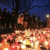 Pieta za Jána Kuciaka u Slovenské ambasády při akci "Nechceme zpět devadesátky"