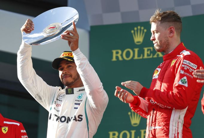 F1 VC Austrálie 2018: Lewis Hamilton, Mercedes a Sebastian Vettel, Ferrari